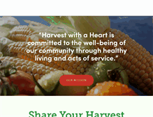 Tablet Screenshot of harvestwithaheart.org